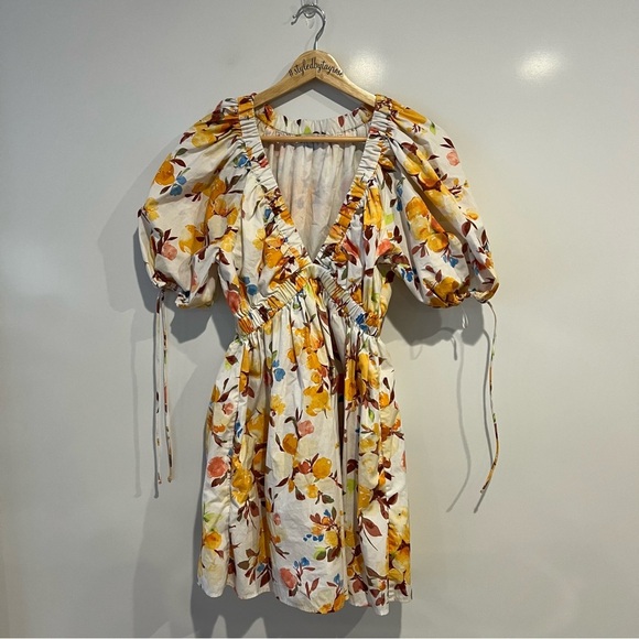 Abercrombie & Fitch Floral Ruffle Mini Dress - Picture 3 of 6